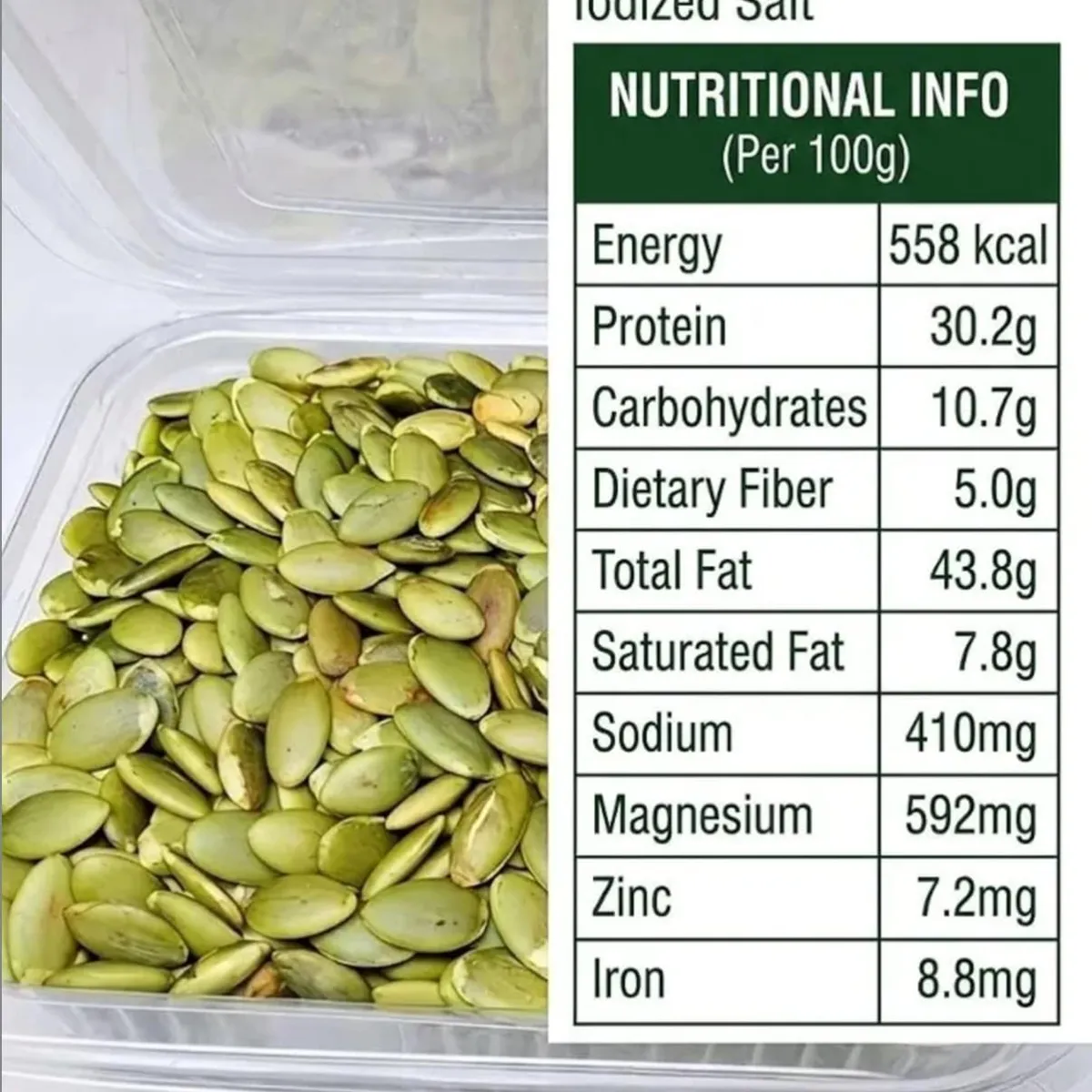 Roasted & Salted Pumpkin Seeds — photo 2